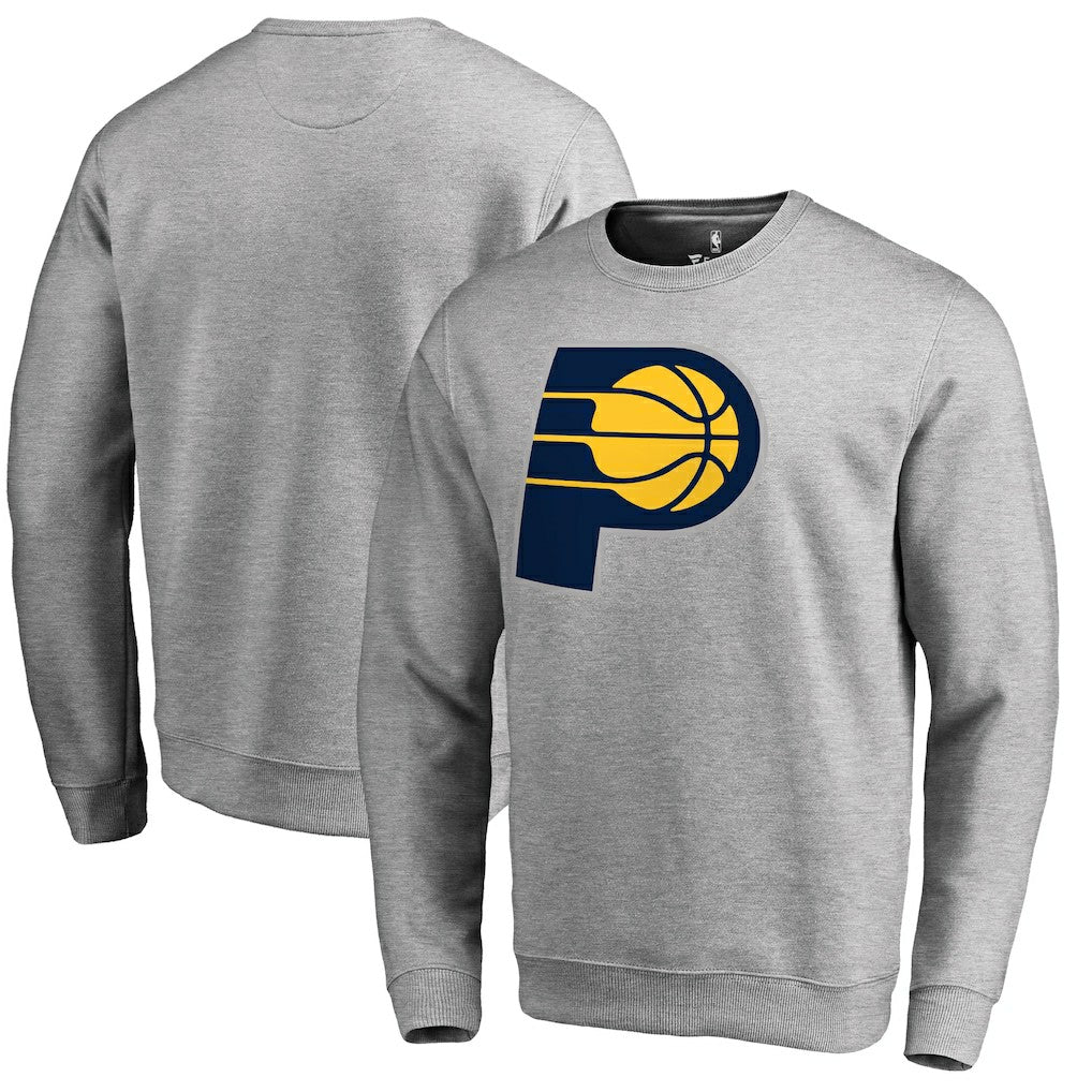 Heathered Gray Indiana Pacers Primary Logo Sweatshirt | NBA