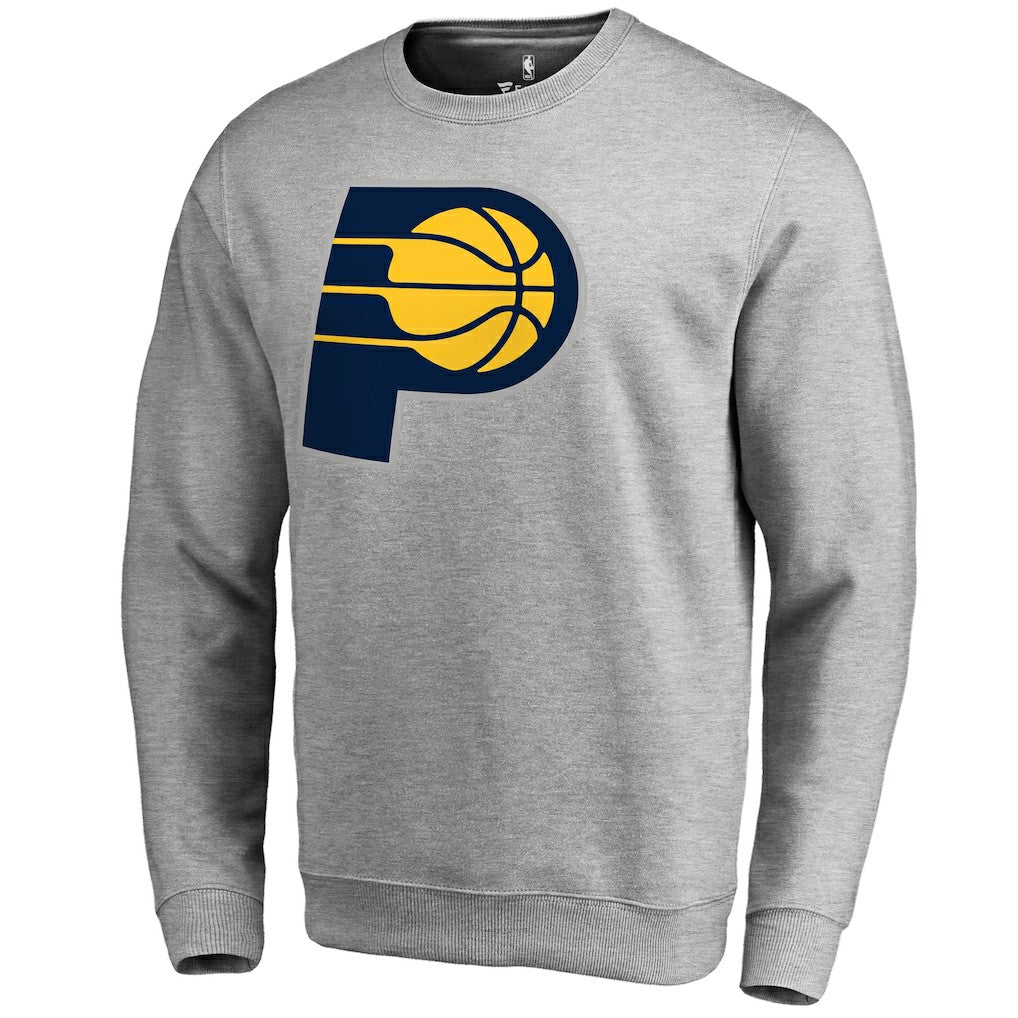 Heathered Gray Indiana Pacers Primary Logo Sweatshirt | NBA