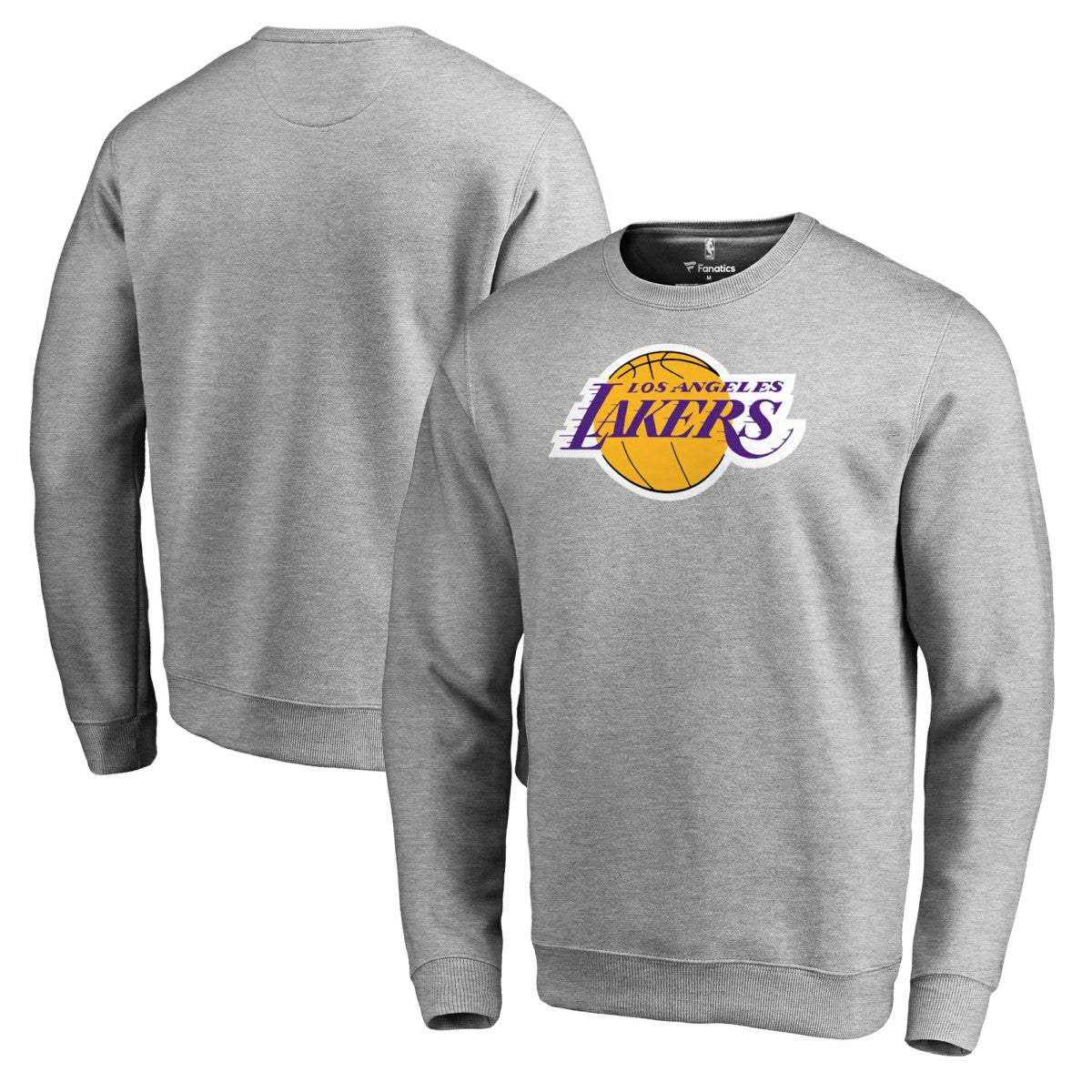 Heathered Gray Los Angeles Lakers Primary Logo Sweatshirt | NBA