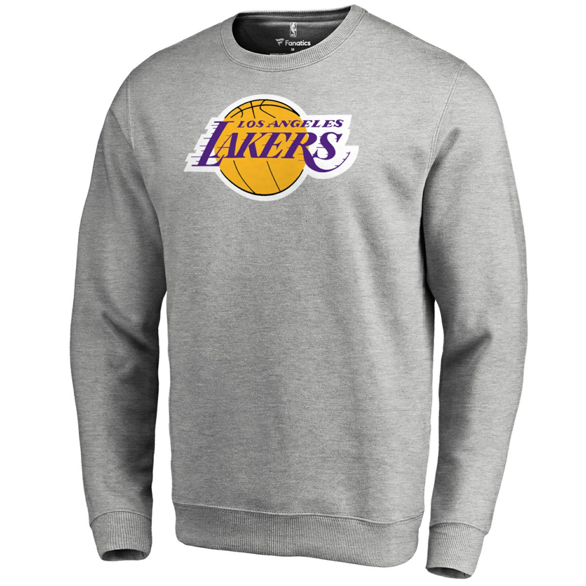 Heathered Gray Los Angeles Lakers Primary Logo Sweatshirt | NBA