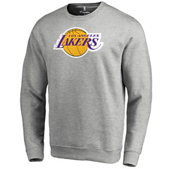 Heathered Gray Los Angeles Lakers Primary Logo Sweatshirt | NBA