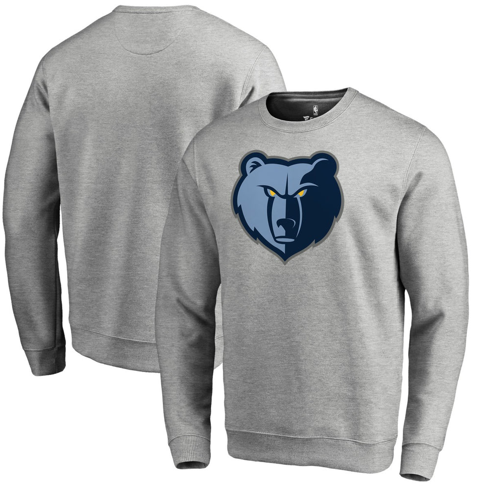 Heathered Gray Memphis Grizzlies Primary Logo Sweatshirt | NBA