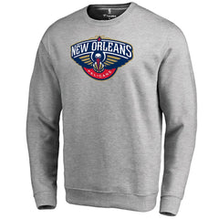 Heathered Gray New Orleans Pelicans Primary Logo Sweatshirt | NBA