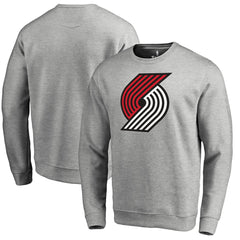 Heathered Gray Portland Trail Blazers Primary Logo Sweatshirt | NBA