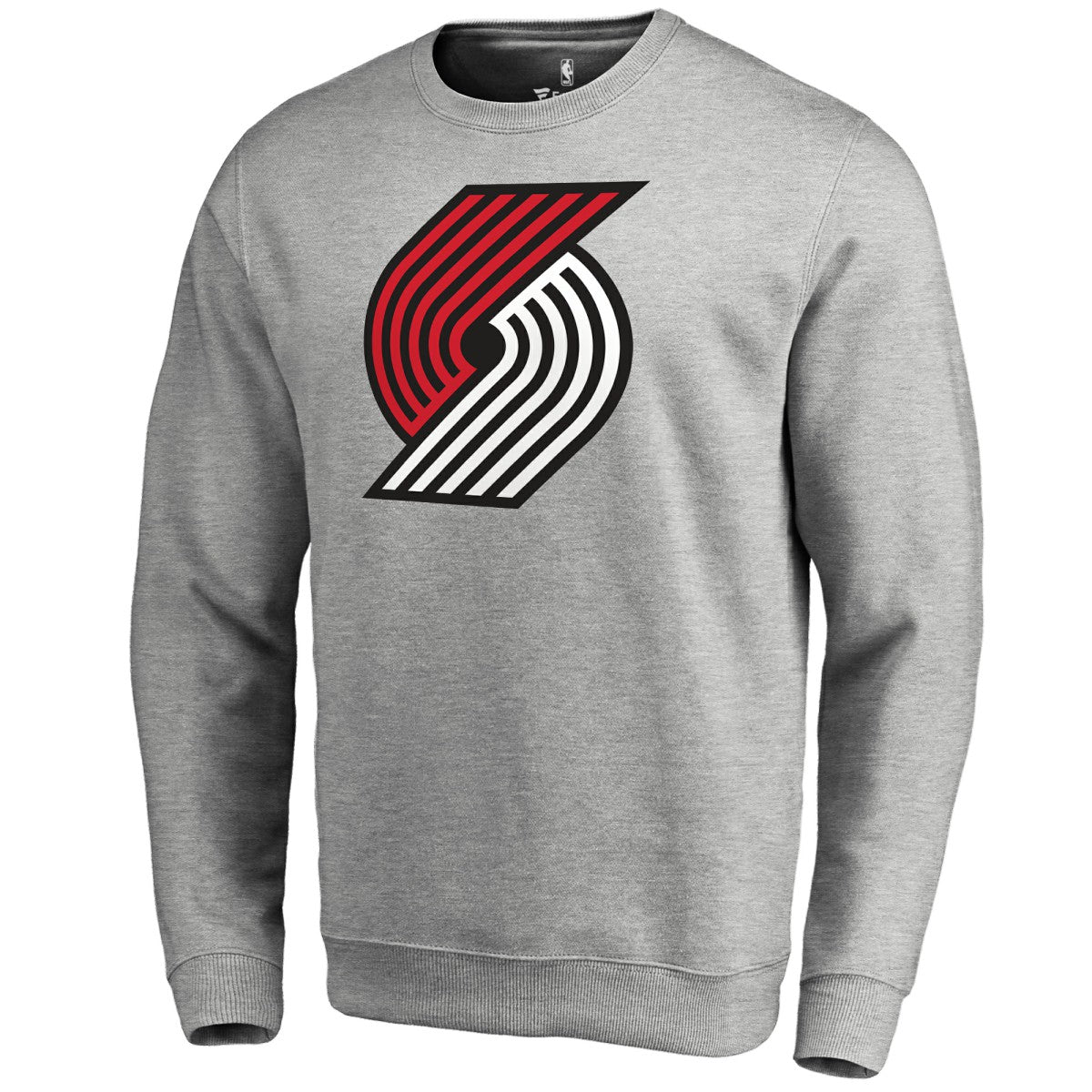 Heathered Gray Portland Trail Blazers Primary Logo Sweatshirt | NBA