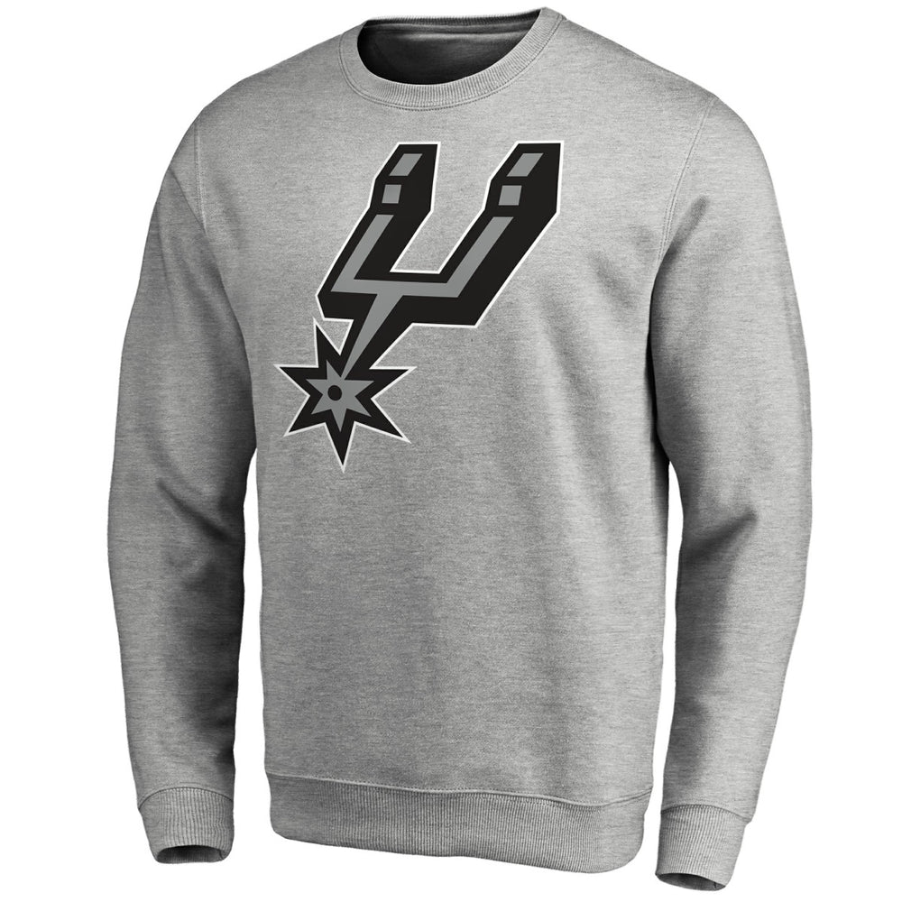 Heathered Gray San Antonio Spurs Primary Logo Sweatshirt | NBA