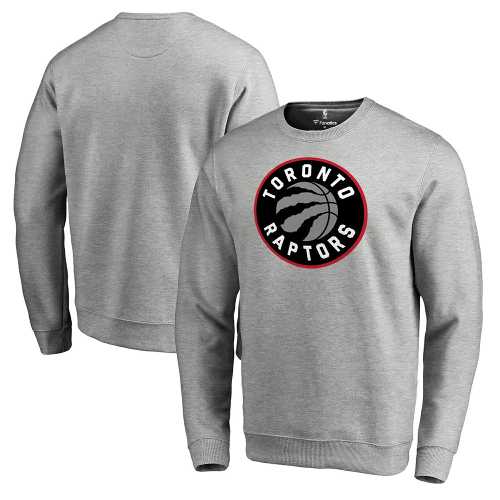 Heathered Gray Toronto Raptors Primary Logo Sweatshirt | NBA