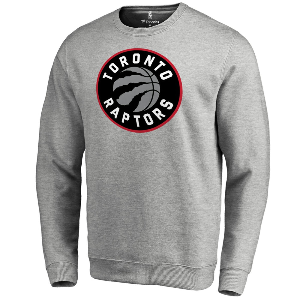 Heathered Gray Toronto Raptors Primary Logo Sweatshirt | NBA
