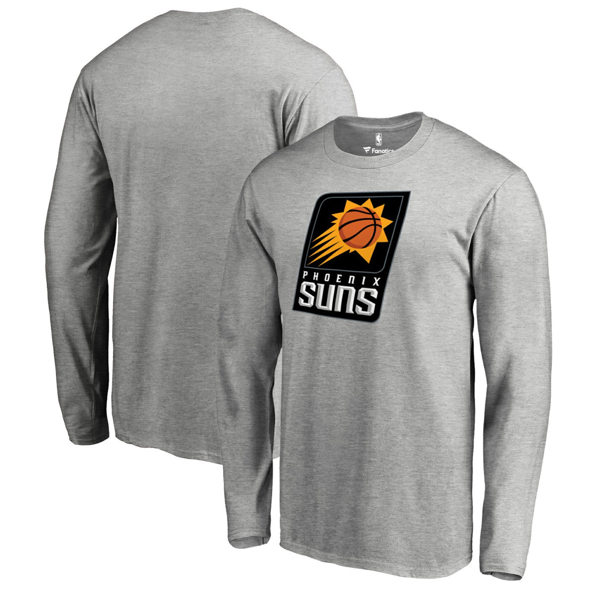 Heather Gray Phoenix Suns Primary Logo Long Sleeve T-Shirt | NBA