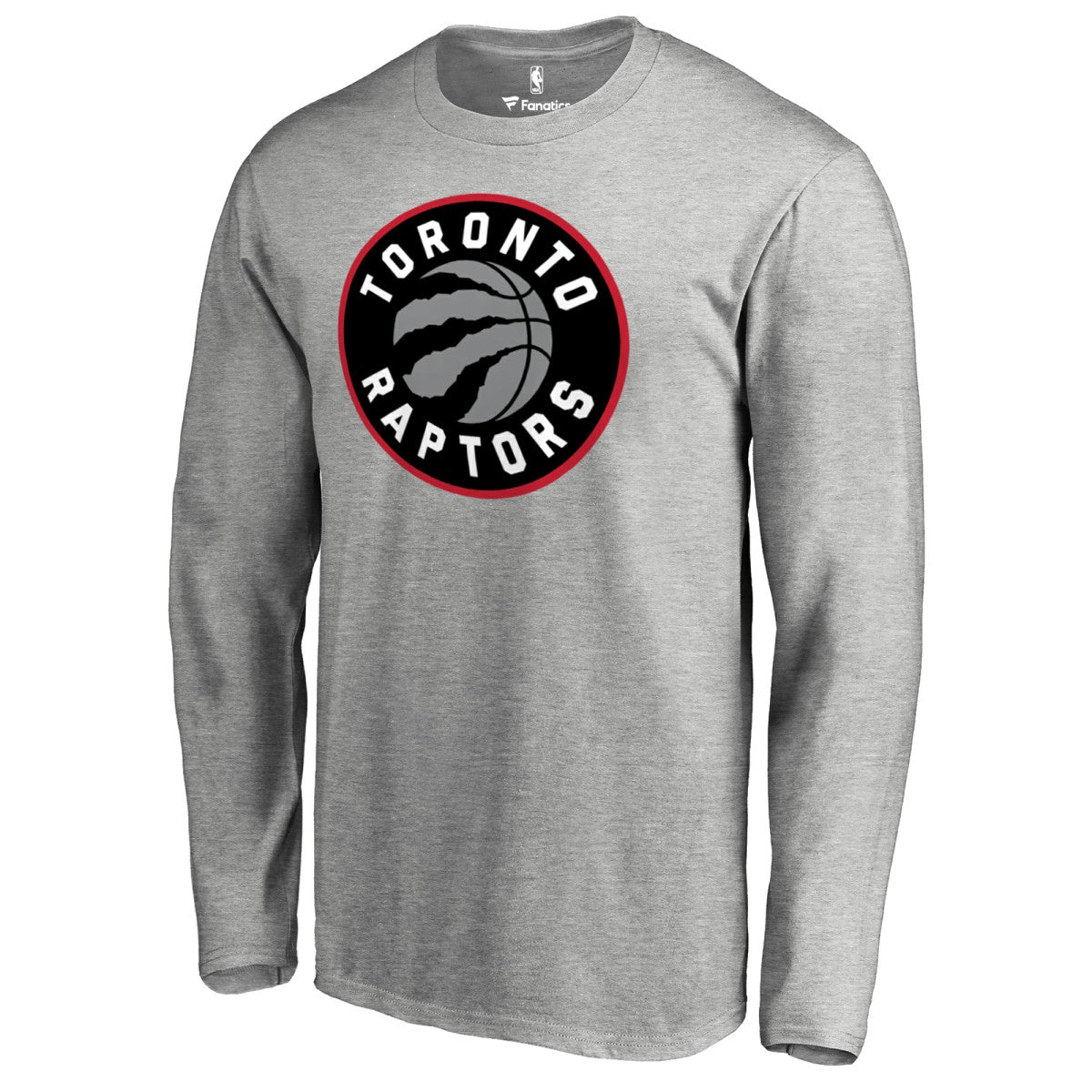 Heather Gray Toronto Raptors Primary Logo Long Sleeve T-Shirt | NBA