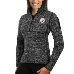 Pittsburgh Steelers Antigua Women's Fortune Half-Zip Sweater | NFL Sale