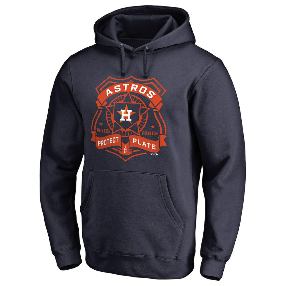 Houston Astros Police Badge Pullover Hoodie - MLB Hoodies