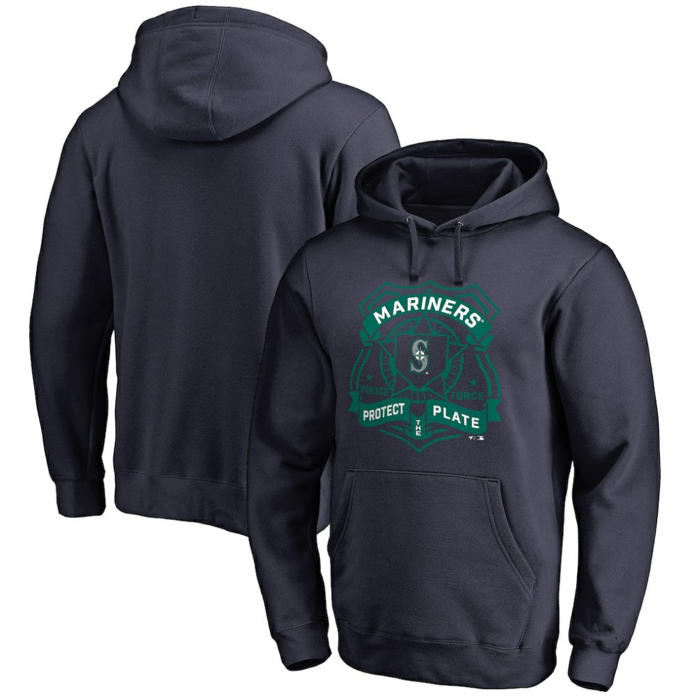 Seattle Mariners Police Badge Pullover Hoodie - MLB Hoodies