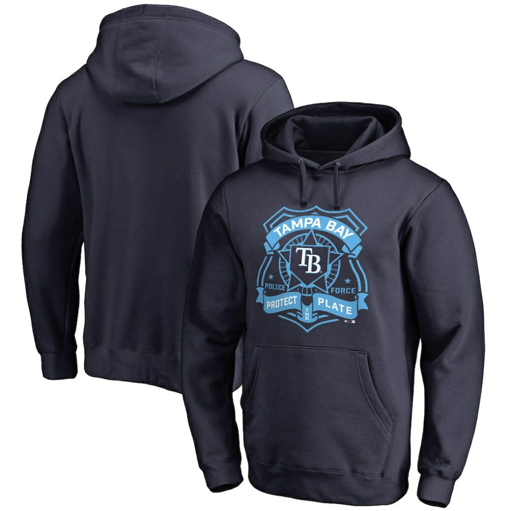 Tampa Bay Rays Police Badge Pullover Hoodie - MLB Hoodies