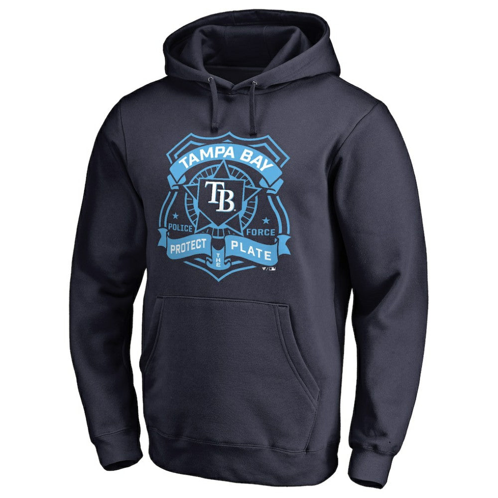 Tampa Bay Rays Police Badge Pullover Hoodie - MLB Hoodies