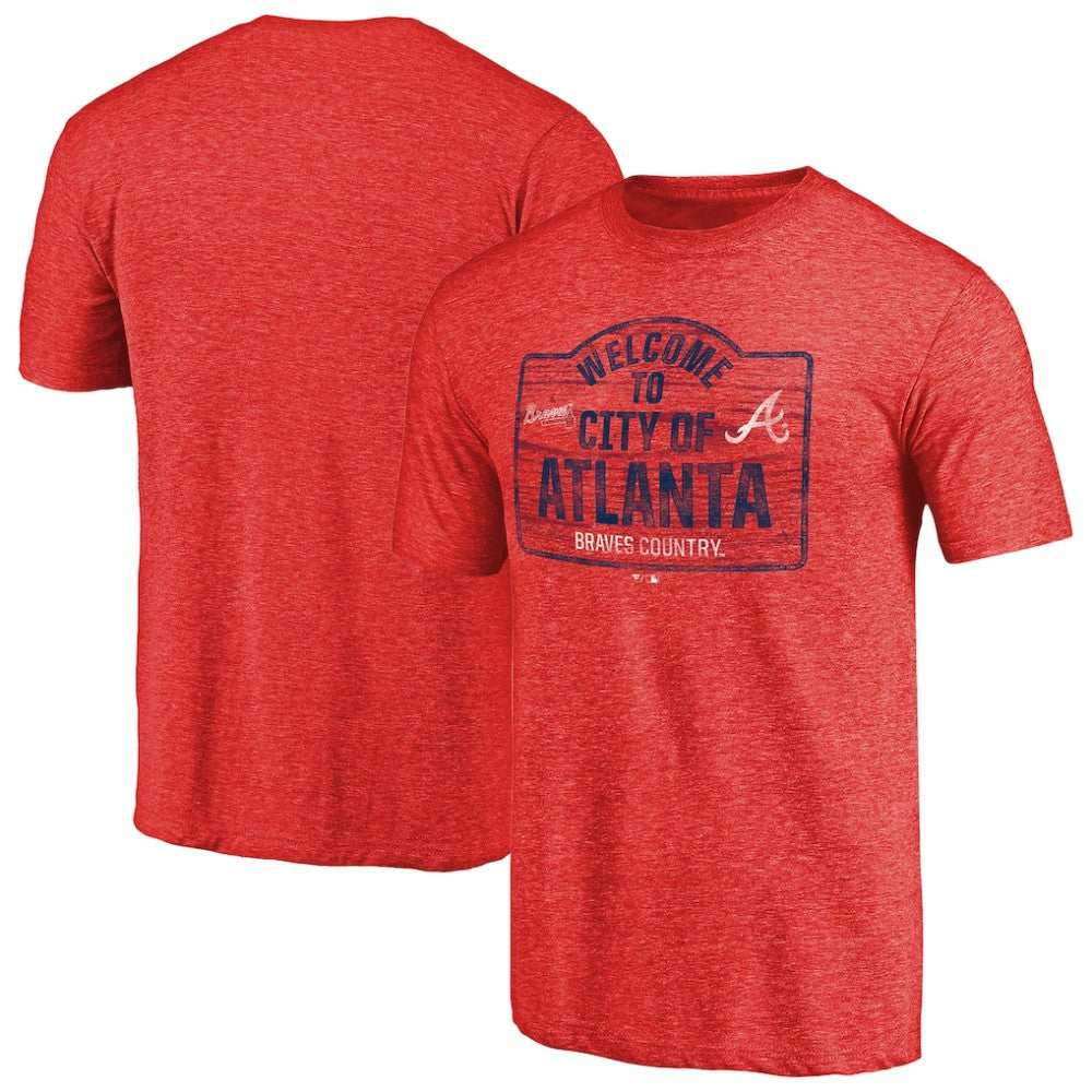 Atlanta Braves Welcome to Atlanta Hometown Tri-Blend T-Shirt - MLB T-shirts