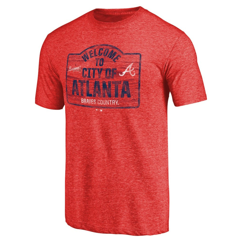 Atlanta Braves Welcome to Atlanta Hometown Tri-Blend T-Shirt - MLB T-shirts