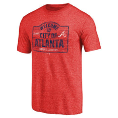 Atlanta Braves Welcome to Atlanta Hometown Tri-Blend T-Shirt - MLB T-shirts