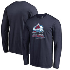 Colorado Avalanche Team Lockup Long Sleeve T-Shirt -  NHL T-shirts