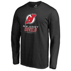 New Jersey Devils Team Lockup Long Sleeve T-Shirt -  NHL T-shirts