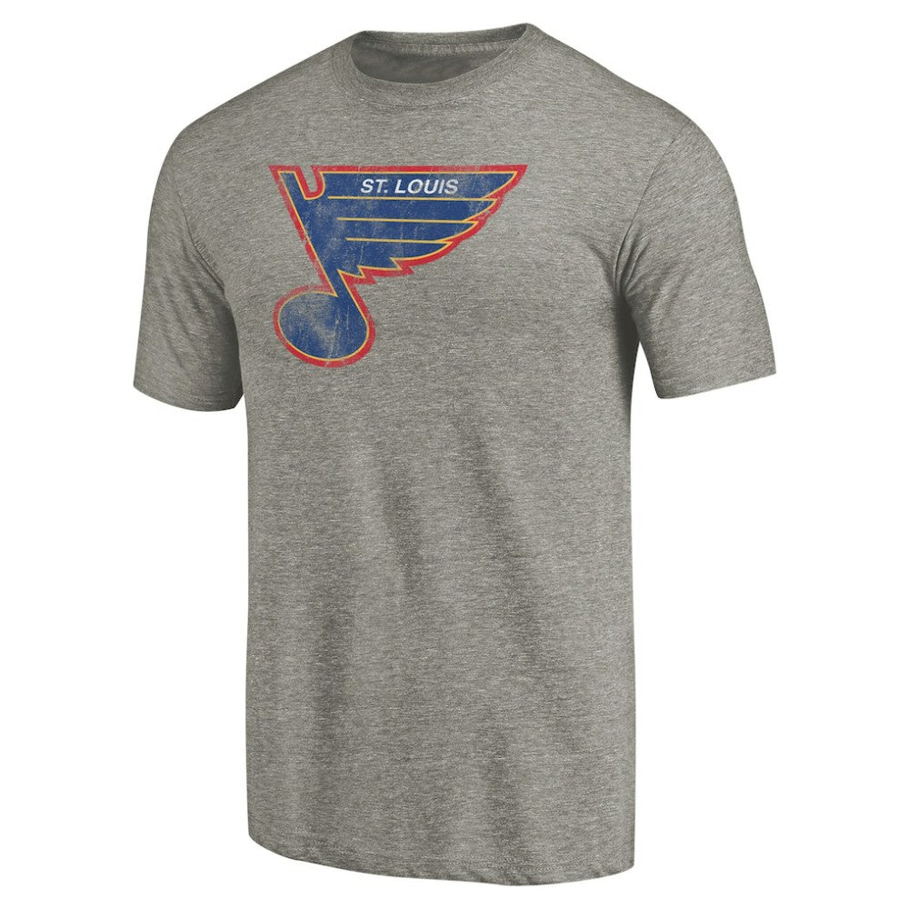 St. Louis Blues Throwback Logo 1987-1989 Tri-Blend T-Shirt -  NHL T-shirts