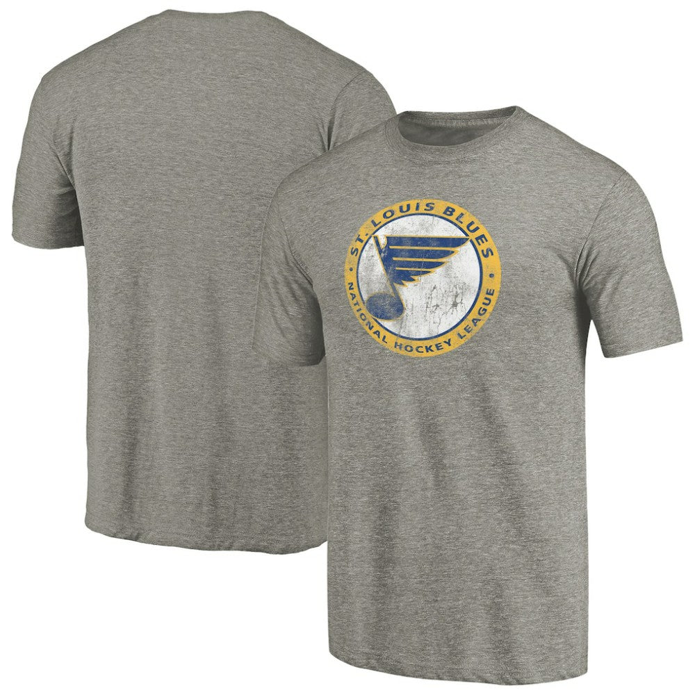 St. Louis Blues Throwback Logo 1970 Tri-Blend T-Shirt -  NHL T-shirts