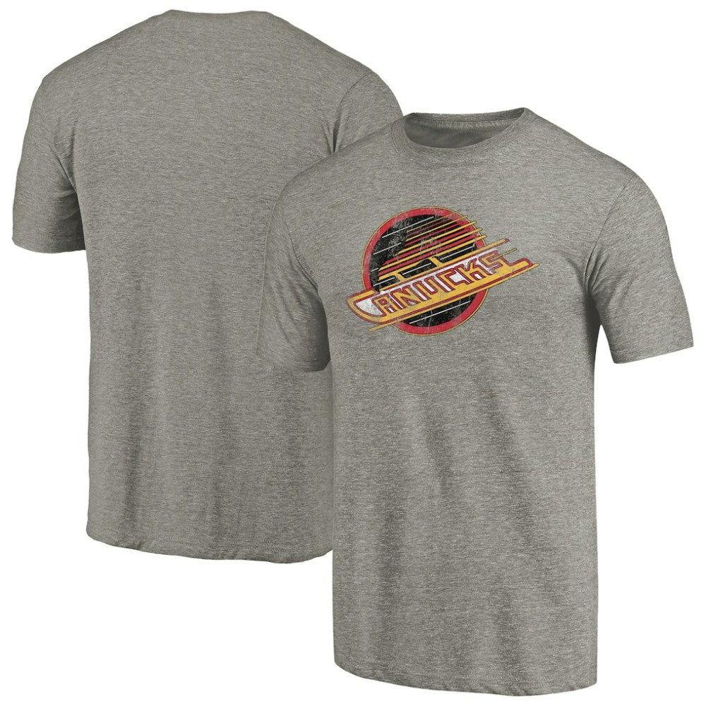 Vancouver Canucks Throwback Logo 1985-1986 Tri-Blend T-Shirt -  NHL T-shirts