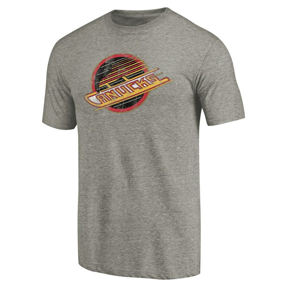 Vancouver Canucks Throwback Logo 1985-1986 Tri-Blend T-Shirt -  NHL T-shirts
