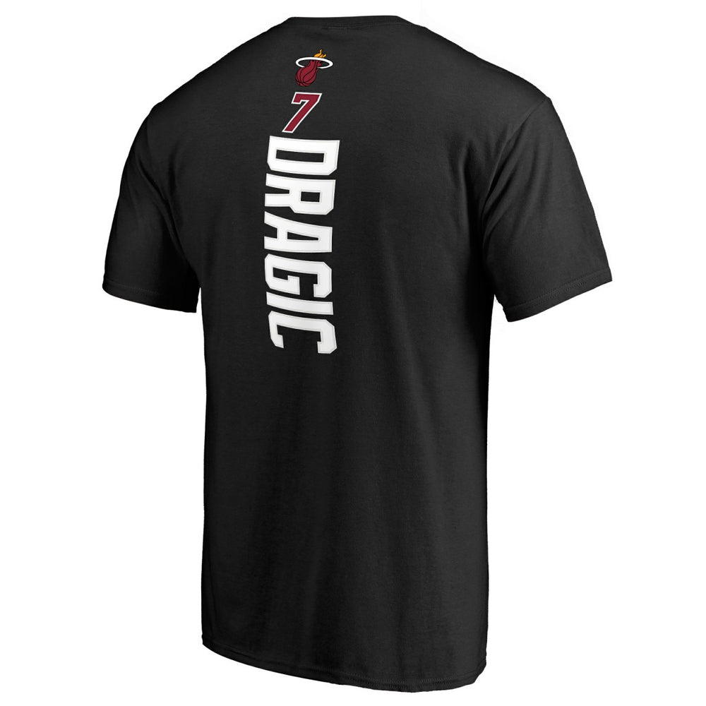 Black Goran Dragic Miami Heat Backer T-Shirt | NBA
