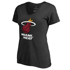 Black Goran Dragic Miami Heat Women's Backer V-Neck T-Shirt | NBA