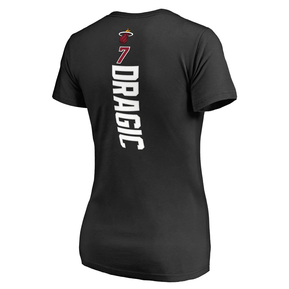 Black Goran Dragic Miami Heat Women's Backer V-Neck T-Shirt | NBA