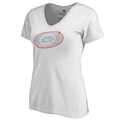 Carolina Hurricanes Women's Whiteout V-Neck T-Shirt -  NHL T-shirts