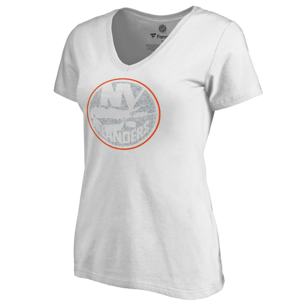 New York Islanders Women's Whiteout V-Neck T-Shirt -  NHL T-shirts