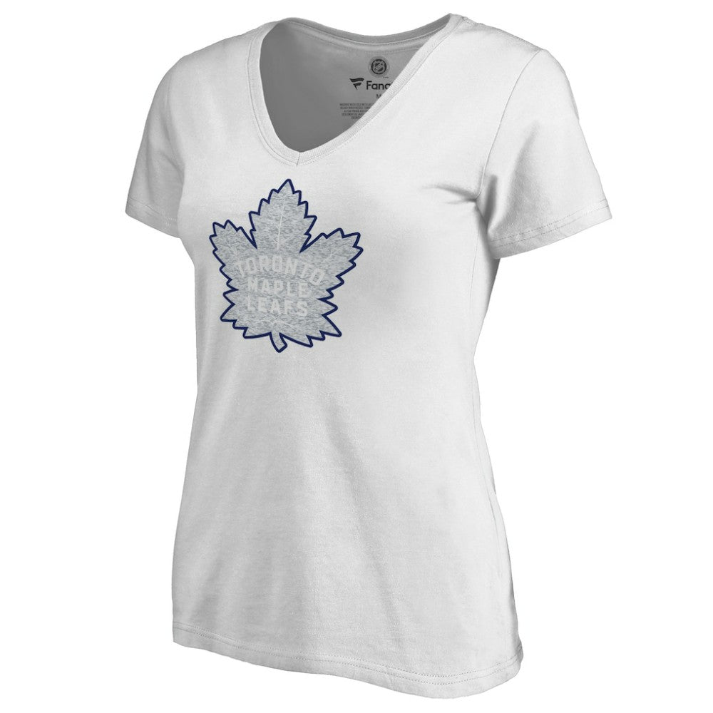 Toronto Maple Leafs Women's Whiteout V-Neck T-Shirt -  NHL T-shirts