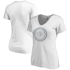 Winnipeg Jets Women's Whiteout V-Neck T-Shirt -  NHL T-shirts