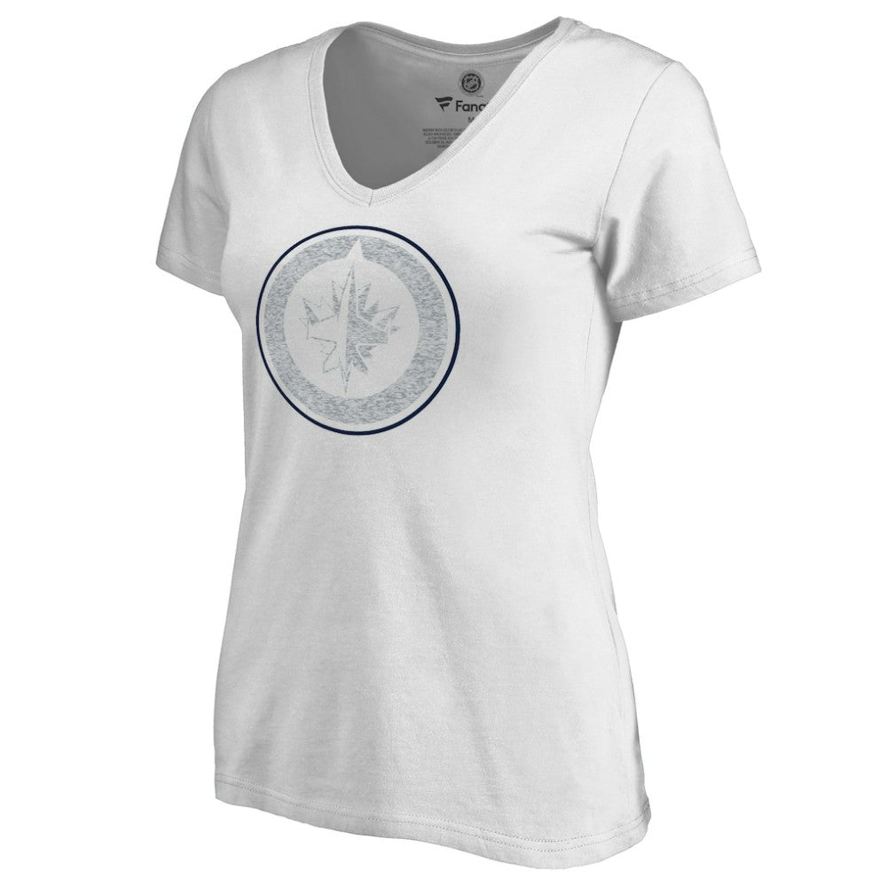 Winnipeg Jets Women's Whiteout V-Neck T-Shirt -  NHL T-shirts