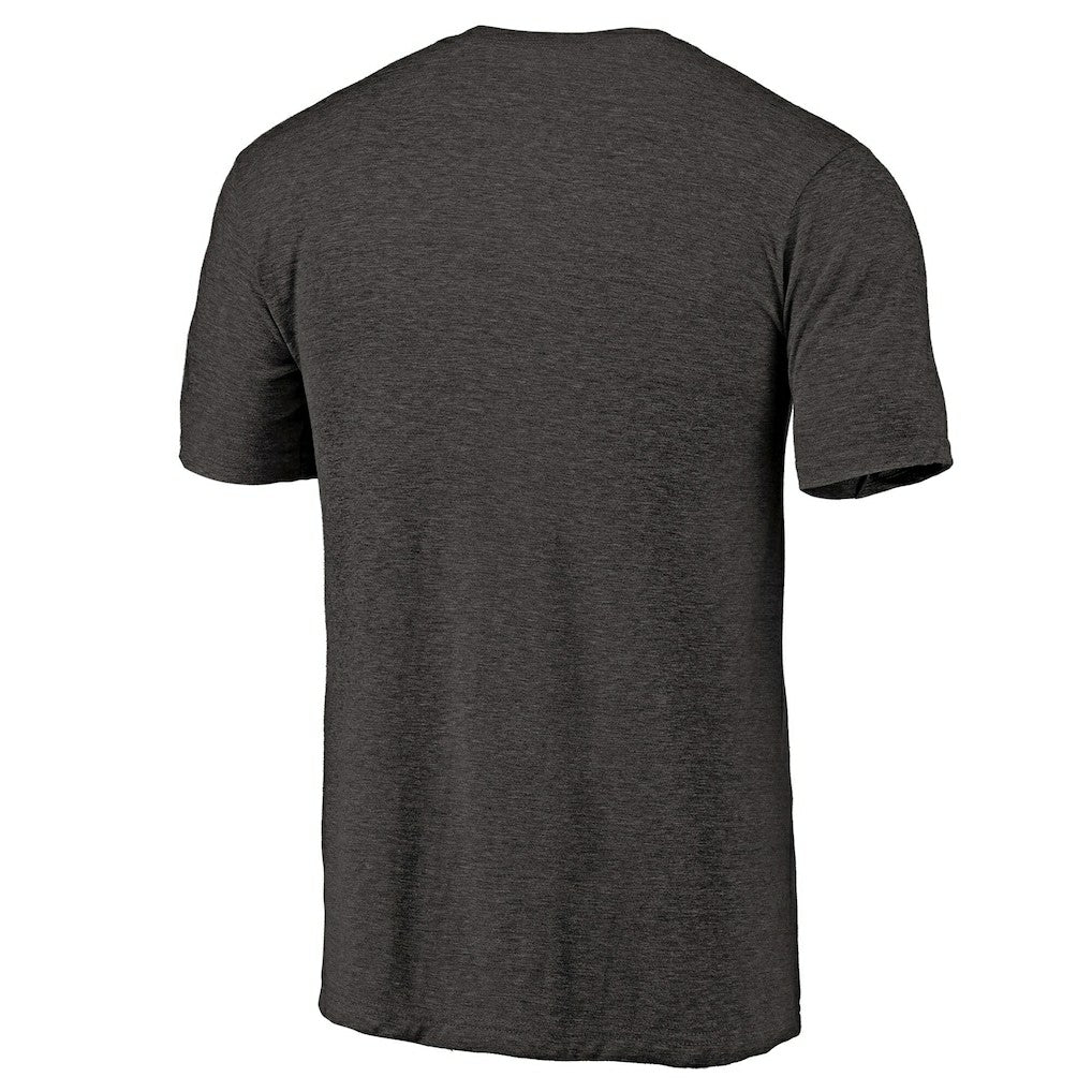 Heather Black Brooklyn Nets Distressed Team Logo Tri-Blend T-Shirt | NBA