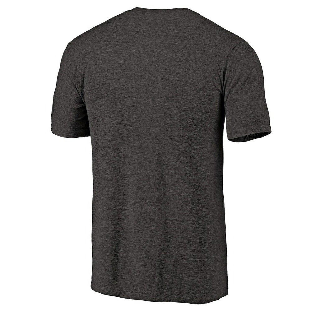 Heather Black Brooklyn Nets Distressed Team Logo Tri-Blend T-Shirt | NBA