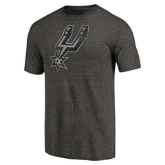 Heather Black San Antonio Spurs Distressed Team Logo Tri-Blend T-Shirt | NBA