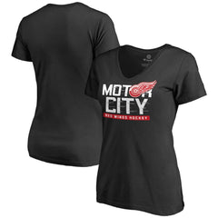 Detroit Red Wings Women's Hometown Collection Motor City V-Neck T-Shirt -  NHL T-shirts