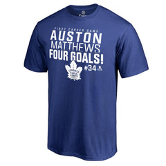 Auston Matthews Toronto Maple Leafs Four Goals T-Shirt -  NHL T-shirts
