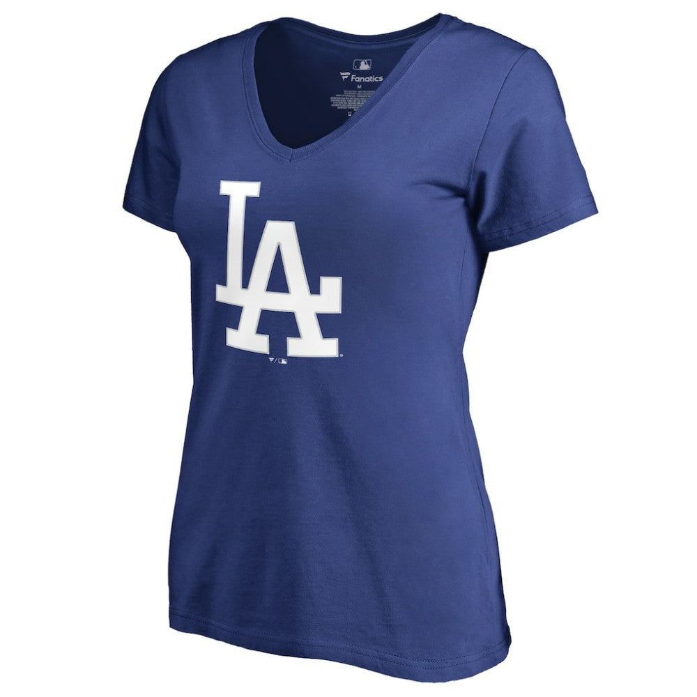 Clayton Kershaw Los Angeles Dodgers Women's Backer Name & Number V-Neck T-Shirt - MLB T-shirts