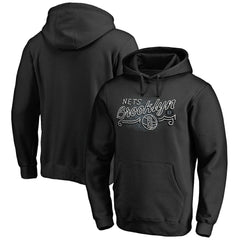 Black Brooklyn Nets Hometown Collection Neon Lights Pullover Hoodie | NBA