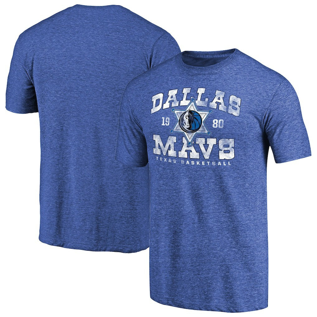 Royal Dallas Mavericks Hometown Collection Lawman Tri-Blend T-Shirt sale | NBA