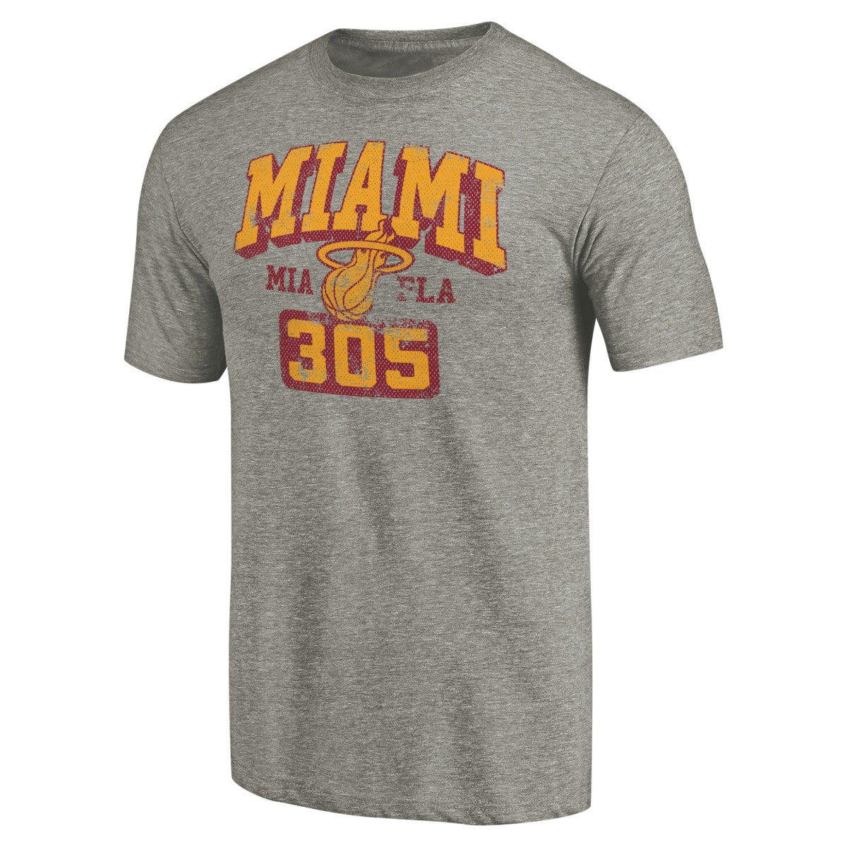 Gray Miami Heat Hometown Collection 305 Tri-Blend T-Shirt | NBA