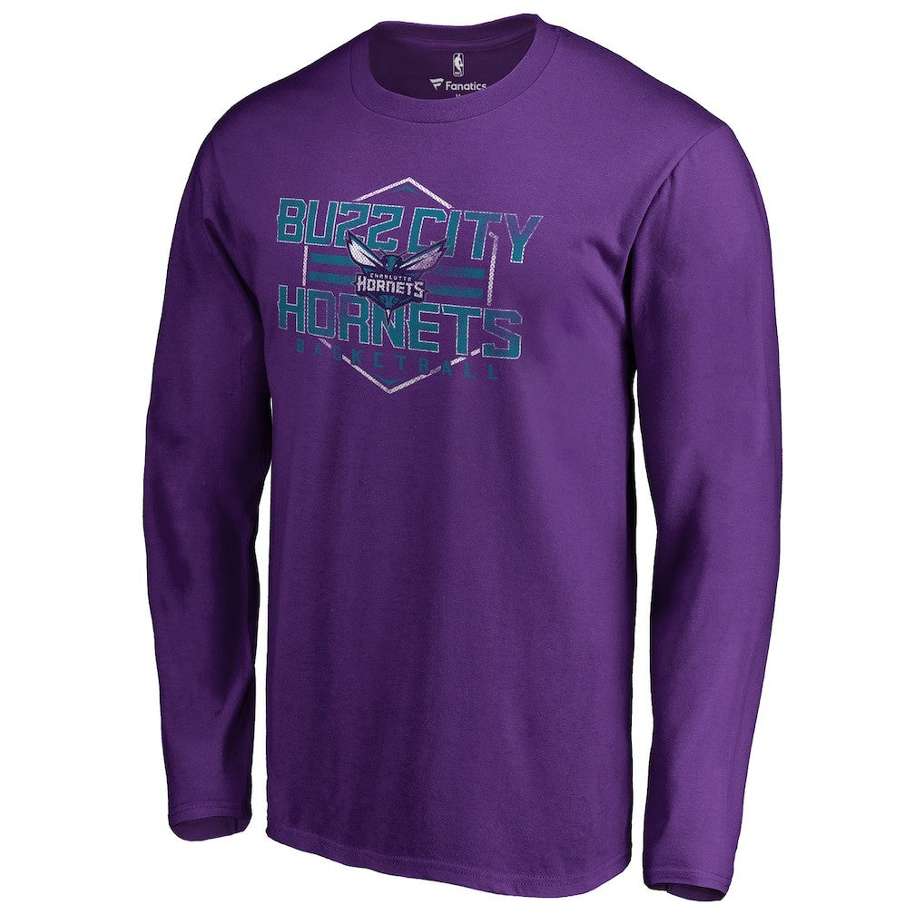 Purple Charlotte Hornets Hometown Collection The Nest Long Sleeve T-Shirt | NBA