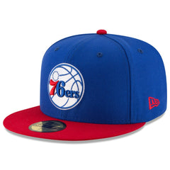 Royal/Red Philadelphia 76ers Team Color 2Tone 59FIFTY Fitted Hat | NBA