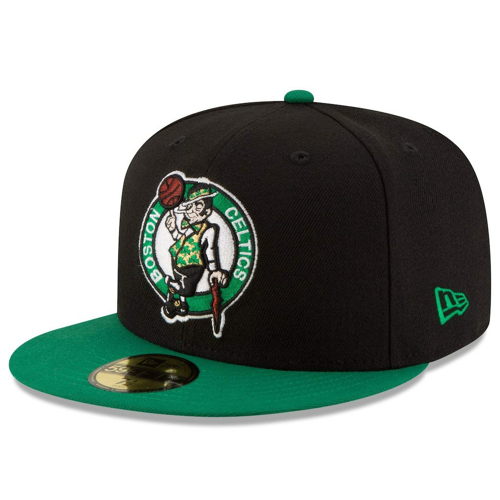 Black/Green Boston Celtics Team Color 2Tone 59FIFTY Fitted Hat | NBA