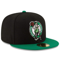 Black/Green Boston Celtics Team Color 2Tone 59FIFTY Fitted Hat | NBA