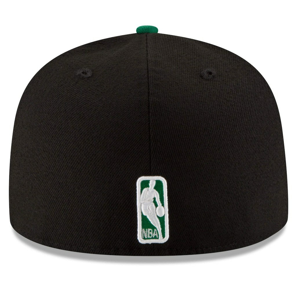 Black/Green Boston Celtics Team Color 2Tone 59FIFTY Fitted Hat | NBA